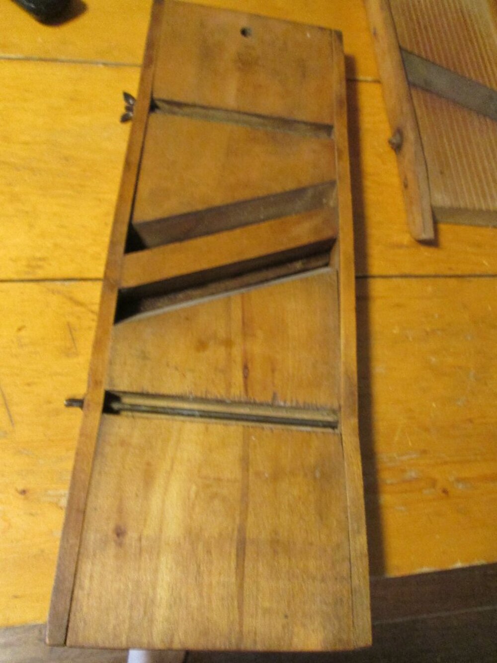 vtg primitive Sauerkraut shredded vegetable fruit slicer antique 100 years old